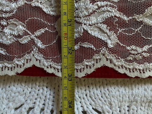 Abito vintage rosso velluto pizzo fiocco bambina taglia 10 vacanze Natale Jo Lene USA 80’s - Foto 21 di 22
