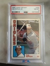 1984 topps tiffany cal ripken jr PSA 8