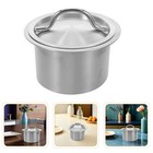 Runder Müllschlucker für die Arbeitsplatte – Mülltüllenabdeckung aus Edelstahl