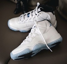 Nike Jordan 11 Retro GS Columbia/Legend Blue, Youth Size 6.5, Women's Size 8