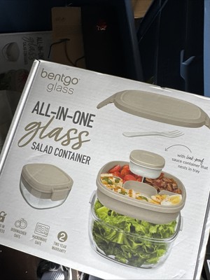 Bentgo 61oz 6pc Glass All in One Salad Container Free Shipping
