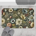 Vintage Floral Bath Mat – Elegant Botanical Art, Non-Slip Bathroom Decor