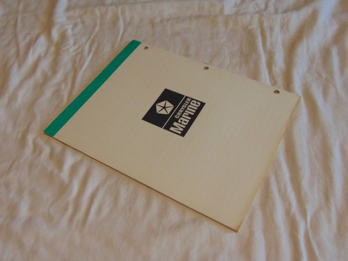 Chrysler Outboard Dashboard Instruments Parts Catalog OB3469 Tach Speed Fuel OEM - Foto 4 di 4