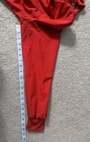 Cherokee Infinity Scrub Jacket Size Medium Women's Red Active Stretch Zip 2391A - Picture 18 of 24