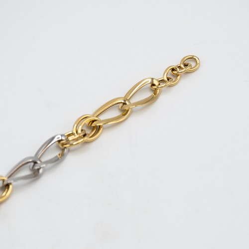 E.214 18kt Yellow and White Gold "Etoile" Chain Bracelet - Picture 4 of 9