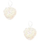 Set of 2 Rose Ring Box Wedding Cushion Carrier for Holder Ceremony