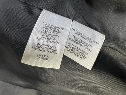 Anne Klein superweicher Ledermantel Damen Plissee schwarz Damen Gr. Large - Bild 9 von 11