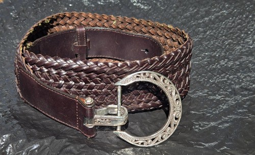 Brighton Damen breiter Gürtel braun 34 Zoll, 2,5 breit, 0679 R1