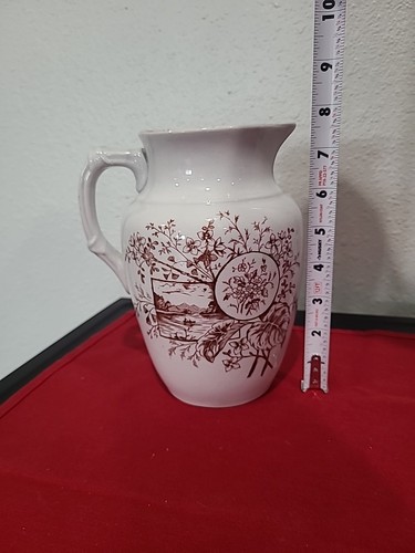 Antique"1890" George S. Harker & Co 8" pitcher,Collector Item, Very Rare!๐ฅ๐ฅ - Picture 10 of 12