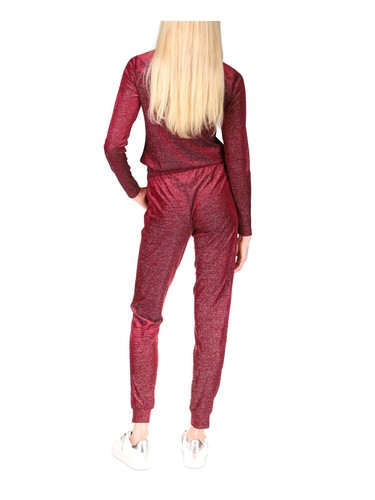 MICHAEL MICHAEL KORS Womens Burgundy Long Sleeve Crew Neck Top P\S - Picture 6 of 11