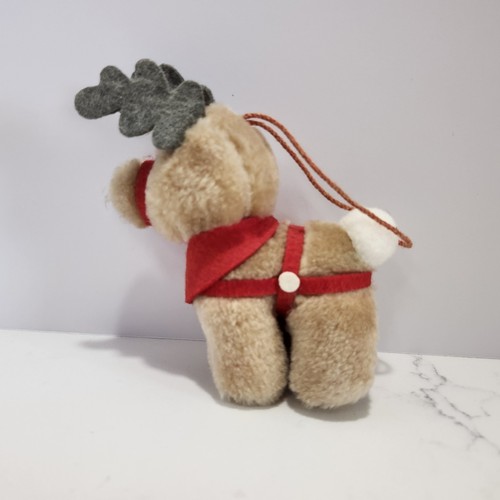 Adorno de Navidad Vintage Reno Peluche McDonald's Etiquetado 1985 3.5" Vacaciones - Imagen 7 de 9