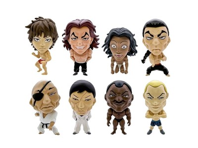 Baki Hanma 16d Sammelfigur Sammlung PVC Figuren 8er Pack Baki Hanma 6 cm 