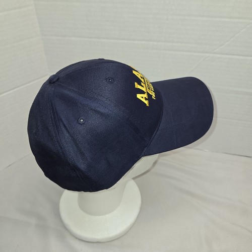 ALASKA The Last Frontier Hat Black twill Nwot Adj Strapback - Picture 2 of 6