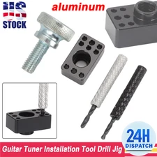 US Guitar Tuner Installation Tool Drill Jig For Fender Squier Pin-Mount Tuners