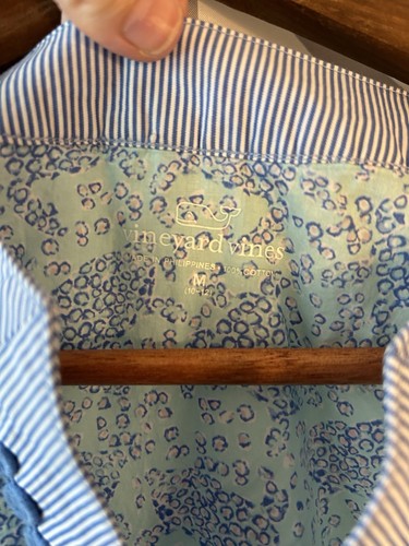 Vineyard Vines Beachy Coastal Blue Sea Turtles Tunic Girl M 10-12 - Picture 3 of 4