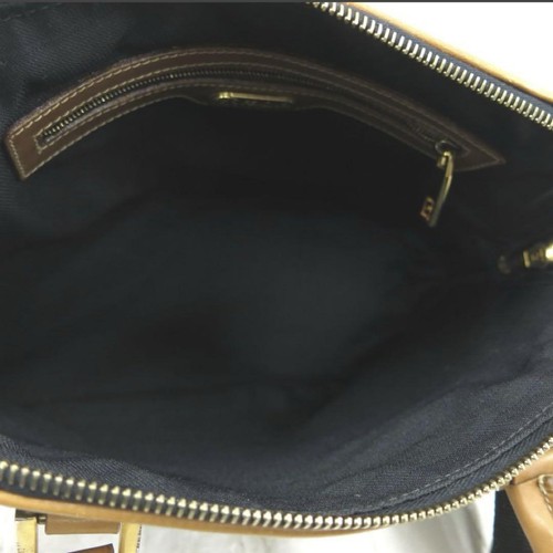 Auténtico bolso de hombro FENDI Pecan de cuero PVC de 2 vías marrón - Imagen 10 de 24