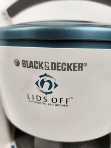 Black & Decker Deckel ab elektrischer Glasöffner weiß automatisch Top Entfernung - Bild 2 von 8