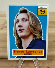 2021 Topps x TREVOR LAWRENCE 1956 Topps Football Design #2 RC Rookie Card. rookie card picture