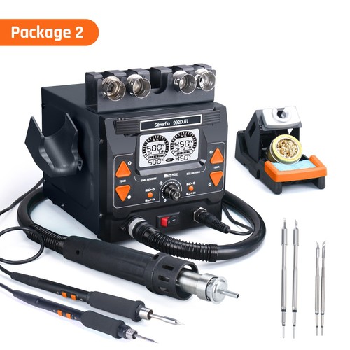 992D-III Digitale 2-in-1 Lötstation mit Heißluft &210/245 Lötgriff Rework Statio - Bild 10 von 13