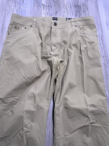 Kuhl Pants Mens Pants 40x3 Tan Khaki Beige Vintage Patina Dye Hiking Cargo Work - Picture 5 of 17