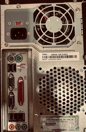 emachines tower Computer T4010 340 Intel Celeron D Processor Not Working Parts - Picture 9 of 17