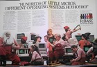 R:BASE by Microrim, poster 11"x17" 1986. With R:BASE CLOUT conversational option