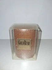 Gold Rush Pillar Candle Natural Beeswax Rust 4" Made In USA