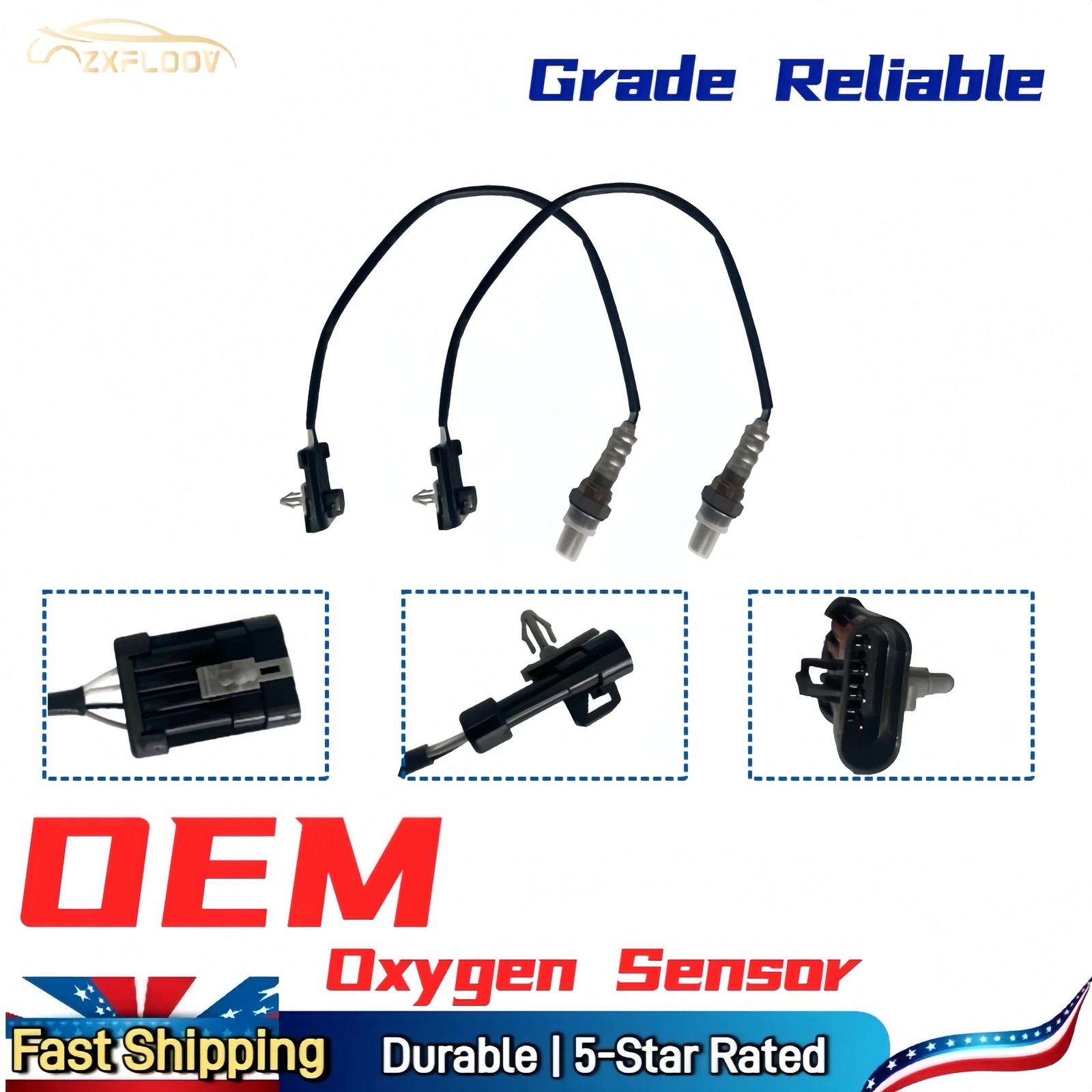 4PCS Up&Down Heated O2 Sensors,EPA Compliant,Direct Fit for Chevy GMC Cadillac thumbnail 2
