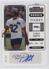 2022 Panini Contenders Rookie Ticket Stub 66/92 Tyreke Smith #226 Auto 01uy