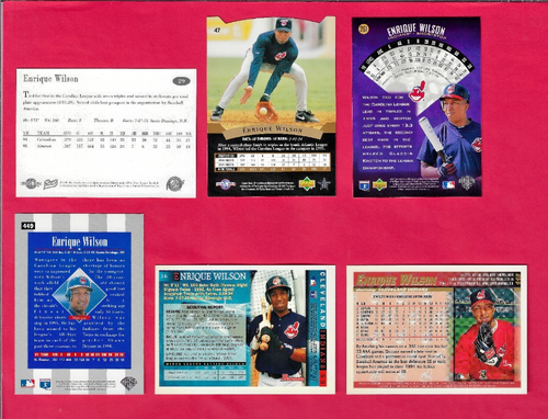 ENRIQUE WILSON Baseball Cards ( Lot 6 ) Canton-Akron / Cleveland Indians - Picture 2 of 2