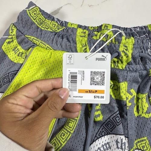 Pantaloncini da uomo taglia S Puma Lamelo Ball Chino Hills Ralph a rete $70 625137 01 Small - Foto 8 di 18