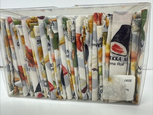 Harvey & Strait 8 Cocktail Napkins Sushi NEW Eight Fully Hemmed Squares - 第 3/3 張圖片