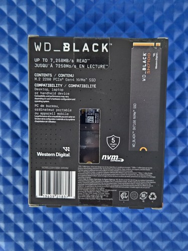 WD_BLACK SN7100 1TB NVMe Sealed Gen4 PCIe M.2 2280 - NEW! - Picture 3 of 6
