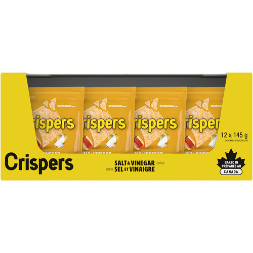 Christie Crispers, Salt & Vinegar Crackers, 145g/5.1 Ounce, (12 Pack) - Picture 2 of 5