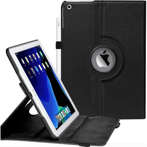 For iPad 10th 9th 8th 7th 6/5th Gen Leather Smart Flip Case Rotating Stand Cover - Picture 7 of 25