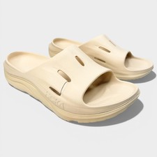 New Hoka Ora Recovery Slide 3 Mens Sandals Size 14 Vanilla Comfort 1135061/VLV