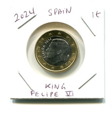 2024 1€  1 € SPAIN 1 Euro Bimetallic Coin  King FELIPE VI !!!!!!