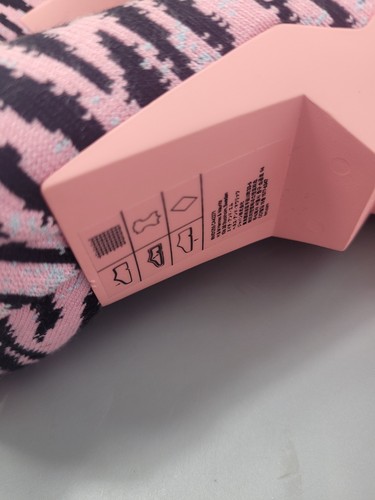 Botas Kenzo x H&M Rosa Cebra UK 5 EU 38 Estampado Animal Tacón Calcetín Bota y Bolsa Antipolvo - Imagen 23 de 24