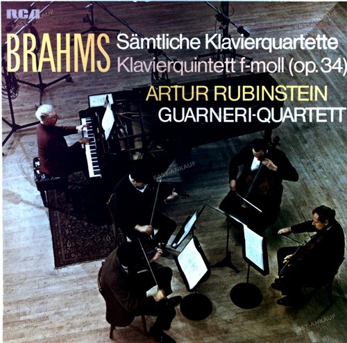 Johannes Brahms, G... A. Rubinstein - Klavierquintett F-Moll Op.34 GER 3LP '