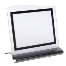 Aero Linea Matte Black Metal Horizontal Sign Holder - 11"L x 8 1/2"H