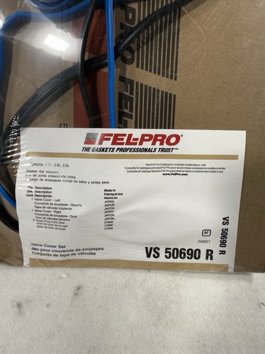 Engine Valve Cover Gasket Set Fel-Pro VS 50690 R - 06-17 Toyota 3.5 2.5 3.0 V6 - Picture 3 of 5