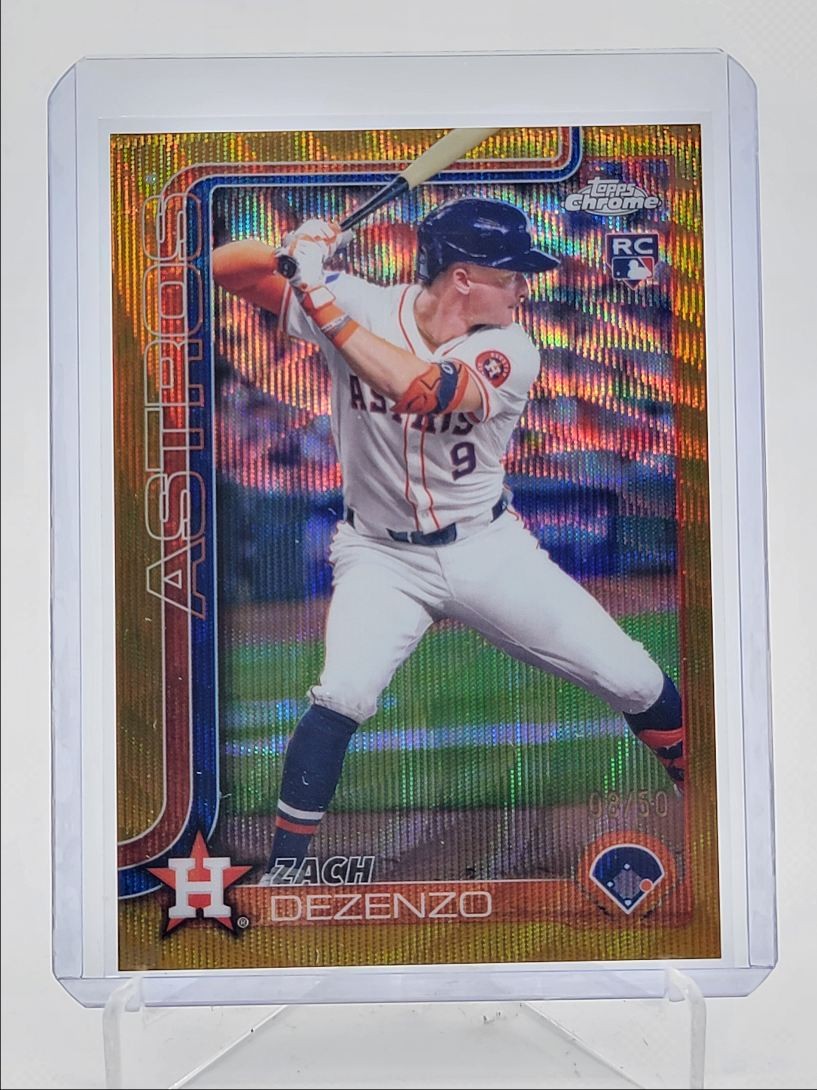 ZACH DEZENZO 2025 TOPPS CHROME ROOKIE GOLD WAVE REFRACTOR RC /50 Q3967