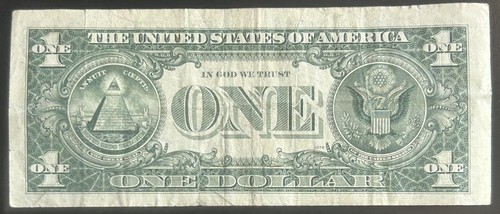 (BANCONOTA BARR VINTAGE!) Banconota da 1 dollaro vecchia moneta Joseph Barr E61399624F serie 1963B - Foto 3 di 4