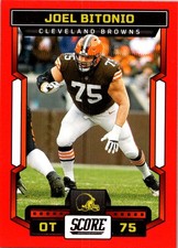 2023 Score #214 Joel Bitonio Red