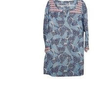 Old Navy Womens Mini Shift Dress Blue Combo Paisley Coastal M New