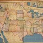 Vintage Huge Map Hammond Supreme Map Of The United States And More — photo 3