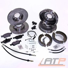 BREMSE BREMSEN SATZ SET KIT VO+ 2x BREMSTROMMELN HI FÜR BMW 3-ER E36 316 318