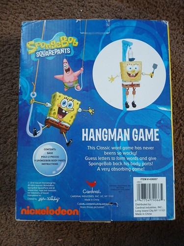 Nickelodeon SpongeBob Squarepants Hangman Game Toy NIB. (6) - Picture 2 of 2