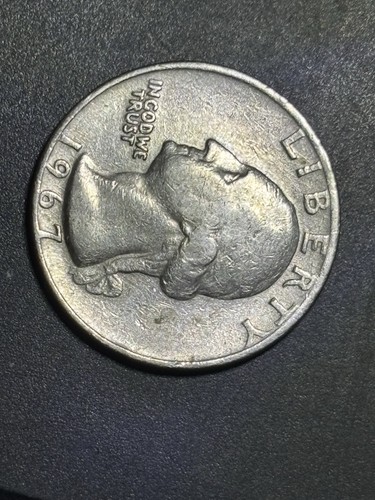 1967 QUARTER, NO MINT MARK. DATE and LETTERING EDGE ERROR. Nice quality coin - Picture 4 of 6