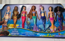 Disney The Little Mermaid Live Action Ultimate Ariel Sisters 7 Pack Doll Set-NEW
